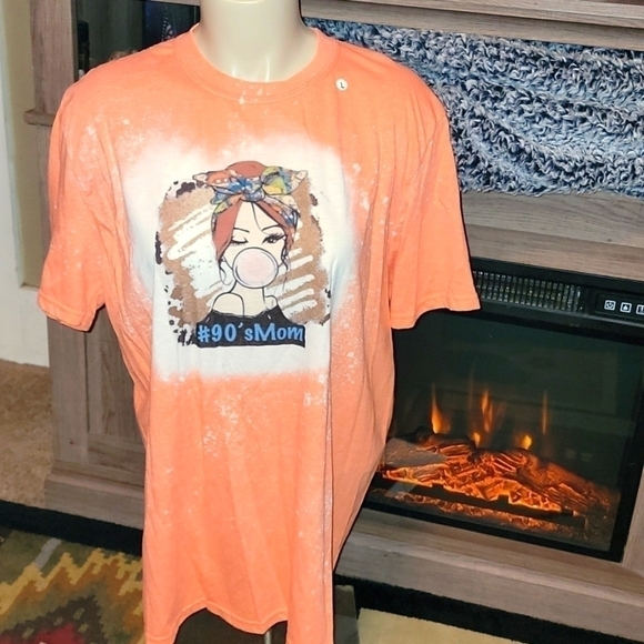 NWOT Bleached 90s Mom T - Picture 1 of 2